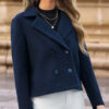 Tailored Collar Woolen Coat - EverVibe