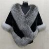 Fox Fur Cape Coat Plus-sized - EverVibe - Image 8