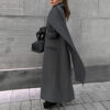 Cloak Long Retro Overcoat Coat - EverVibe - Image 2