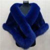 Fox Fur Cape Coat Plus-sized - EverVibe - Image 5