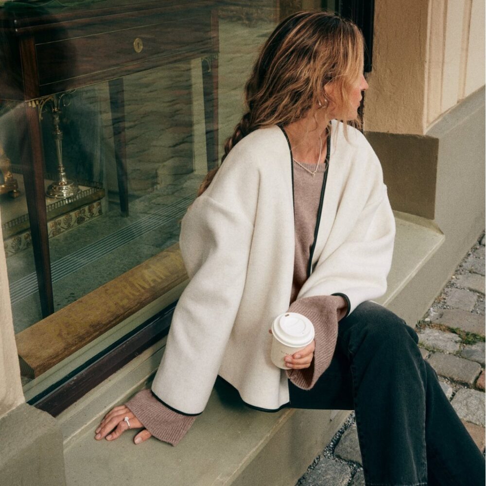 Fashionable Edging French Jacket - EverVibe - Image 4