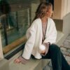 Fashionable Edging French Jacket - EverVibe - Image 4