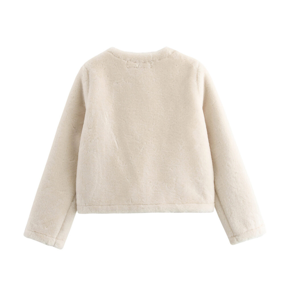 Double-sided String Button Jacket - EverVibe - Image 3