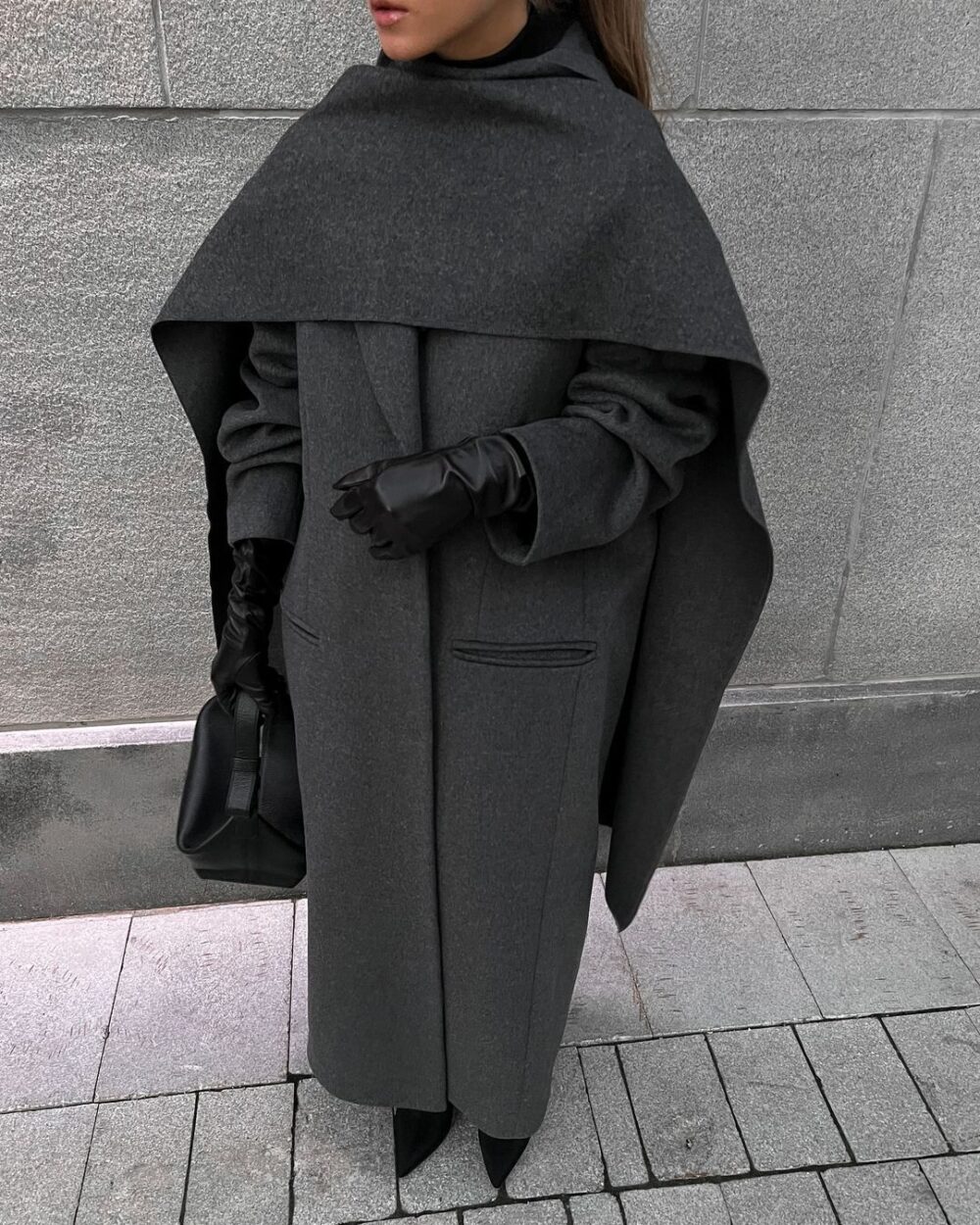 Cloak Long Retro Overcoat Coat - EverVibe - Image 4