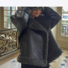 PU Belt Waist Belt Fur Jacket - EverVibe - Image 2