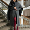 Cloak Long Retro Overcoat Coat - EverVibe - Image 7