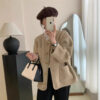 Round Neck Solid Color Top Coat - EverVibe - Image 8