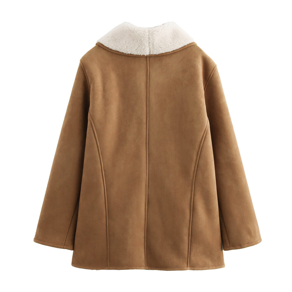 French Double-sided Half-length Overcoat - EverVibe - Image 2