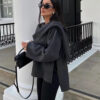 Casual Cape Knitted Sweater Coat - EverVibe - Image 6