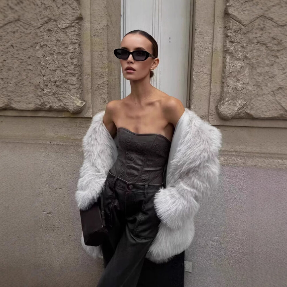 Artificial Fur Warm Coat - EverVibe - Image 8