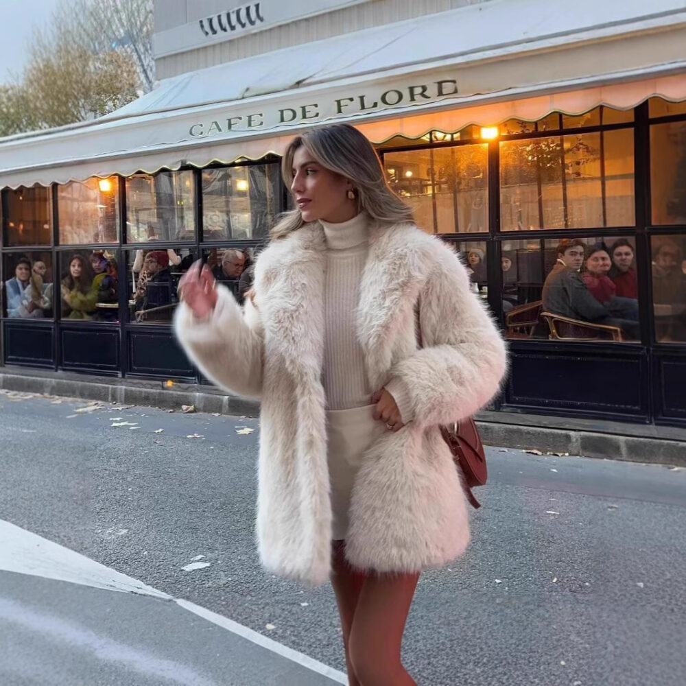 Artificial Fur Warm Coat - EverVibe