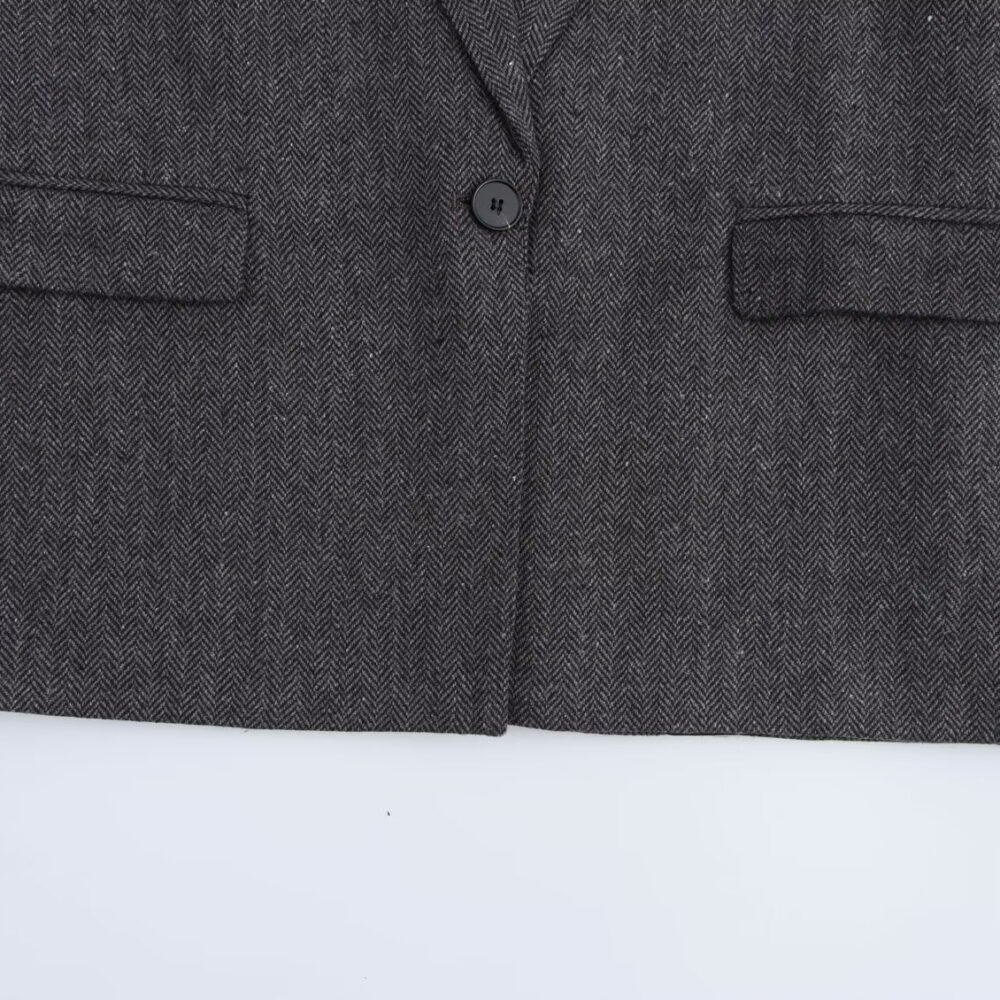 Fashion Long Sleeve Straight Suit Coat - EverVibe - Image 4