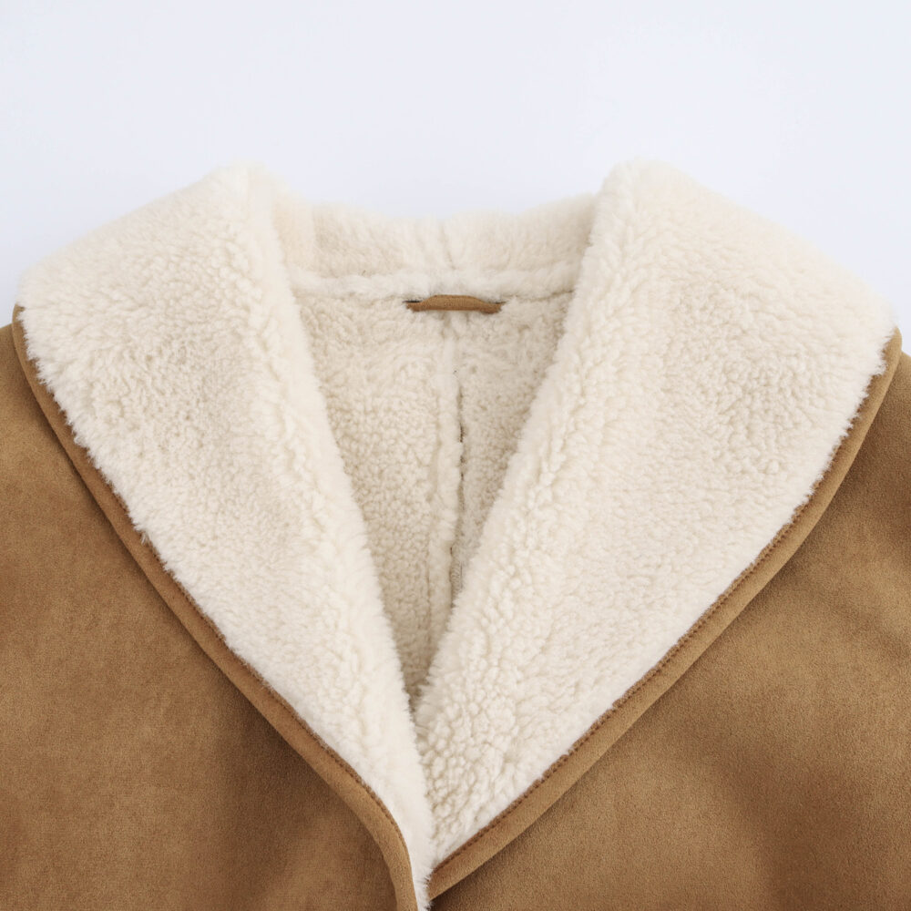 French Double-sided Half-length Overcoat - EverVibe - Image 4