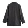 Fashion Long Sleeve Straight Suit Coat - EverVibe - Image 2