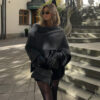 Casual Cape Knitted Sweater Coat - EverVibe - Image 4