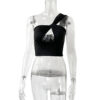 Casual One-shoulder Hollow-out - EverVibe - Image 2