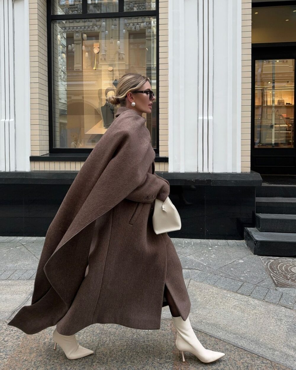 Cloak Long Retro Overcoat Coat - EverVibe - Image 3