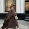 Cloak Long Retro Overcoat Coat - EverVibe - Image 3