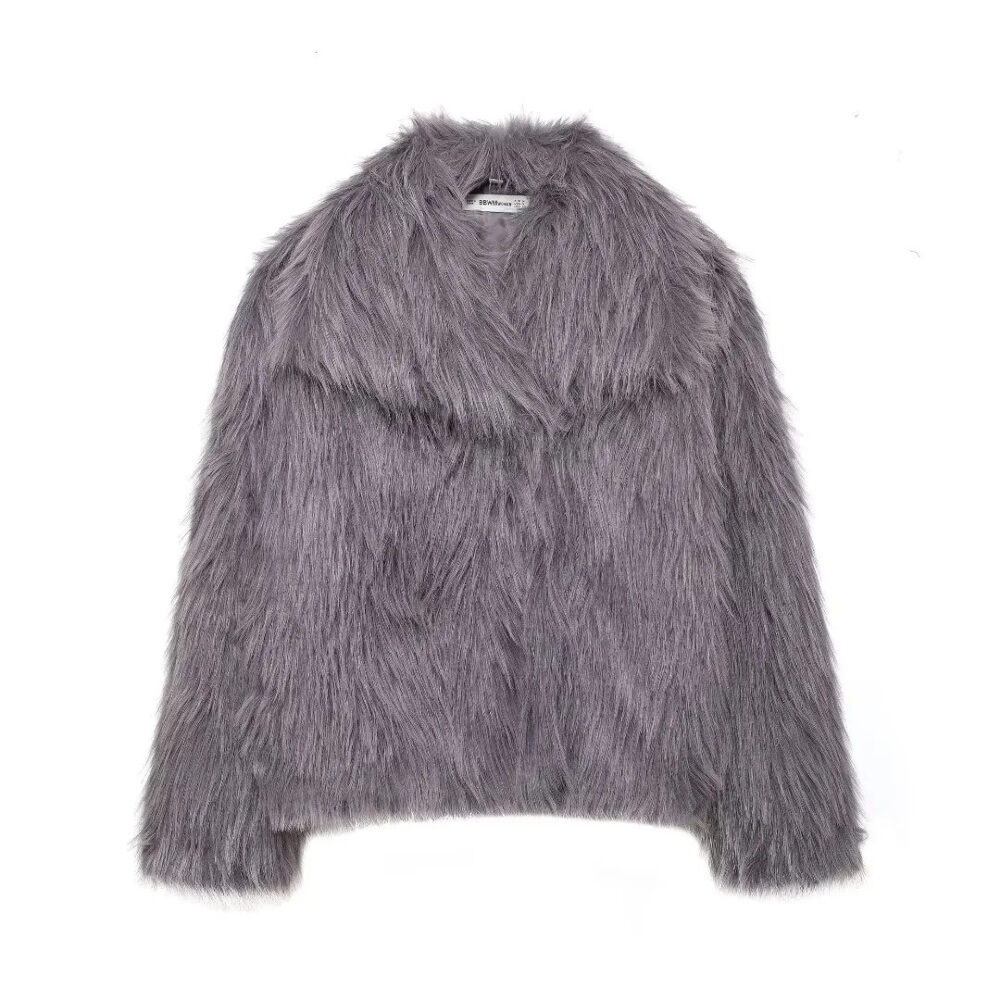 Faux Fur Fluffy Jacket - EverVibe - Image 7
