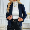 Tailored Collar Woolen Coat - EverVibe - Image 3