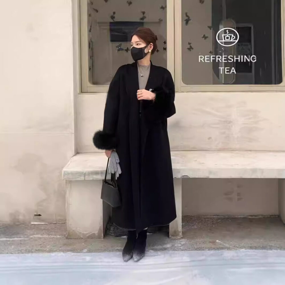 Long Lapel Reversible Cashmere - EverVibe - Image 6
