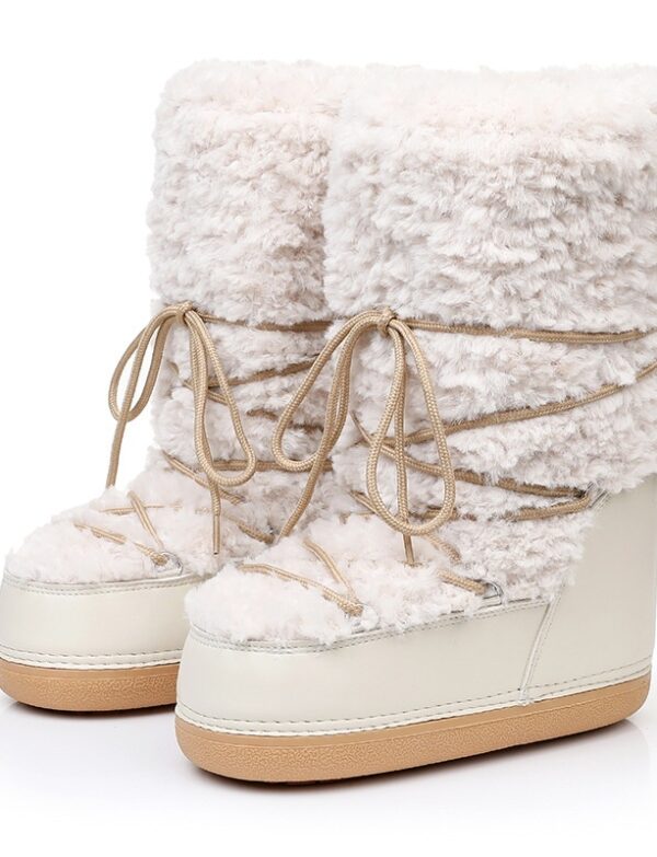 Women's Space Boots Lamb Fur - EverVibe