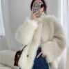 Wool Coat Imitation Lamb Fur - EverVibe - Image 2