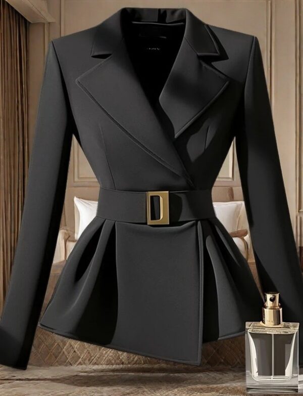 Black Suit Slim-fit Jacket Elegant - EverVibe
